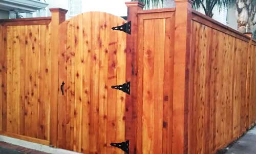 Wood Fencing - Sequoia Airline Warehouse